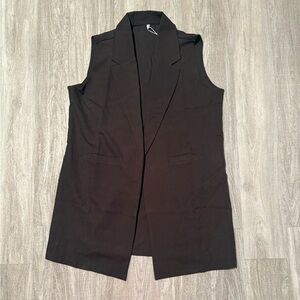 Meaveor Black Sleeveless Women's Jacket